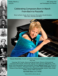 Concert Poster for New England Conservatory Professor
