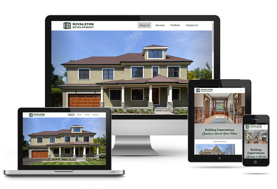 Portfolio website for a real estate developer