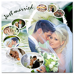 Collages for wedding albums