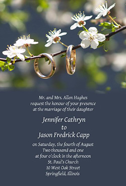 Wedding announcements, invitations, thank-you cards